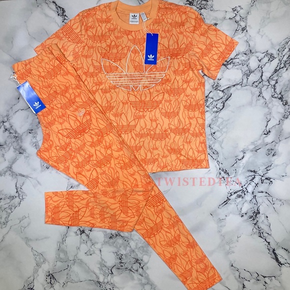 adidas Originals Pants - 🦄 NWT ADIDAS originals size M 2 piece outfit T-shirt and leggings matching set